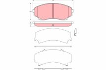Комплект гальмівних накладок, дискове гальмо