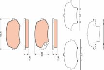 Комплект тормозных колодок, дисковый тормоз