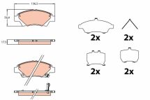 Гальмівні колодки дискові, комплект Гальмівні колодки дискові, комплект