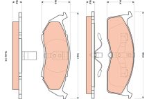 Комплект тормозных колодок, дисковый тормоз