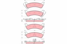 Комплект гальмівних накладок, дискове гальмо