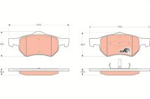 Комплект гальмівних накладок, дискове гальмо
