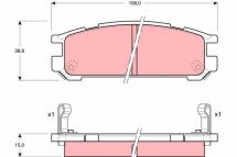 Комплект тормозных колодок, дисковый тормоз
