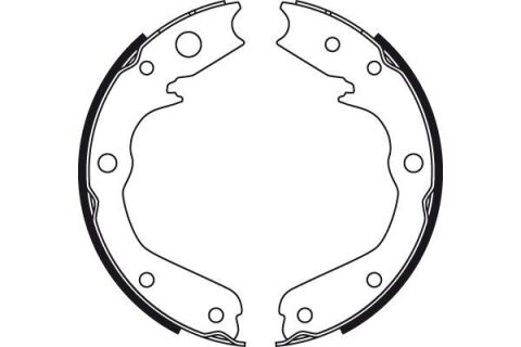 Комплект гальмівних колодок, стоянкове гальмо