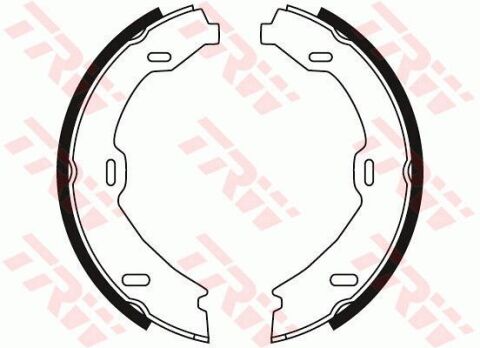 Комплект гальмівних колодок, стоянкове гальмо