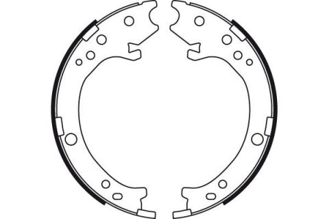 Комплект гальмівних колодок, стоянкове гальмо