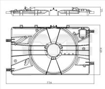 Кронштейн, вентилятор радіатора