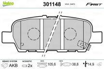 Комплект тормозных колодок, дисковый тормоз