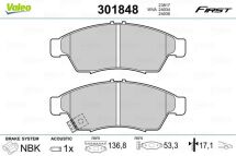 Комплект гальмівних накладок, дискове гальмо Комплект гальмівних накладок, дискове гальмо