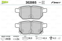 Комплект гальмівних накладок, дискове гальмо