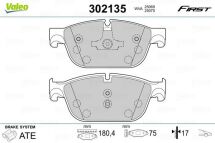 Комплект гальмівних накладок, дискове гальмо