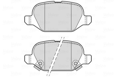 Комплект гальмівних накладок, дискове гальмо