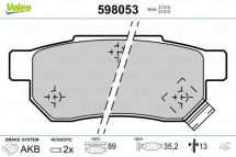 Комплект гальмівних накладок, дискове гальмо