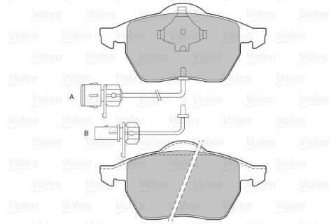 Комплект гальмівних накладок, дискове гальмо