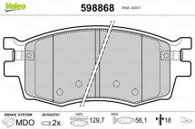 Комплект гальмівних накладок, дискове гальмо