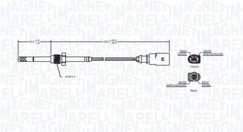 Датчик температури вг a4 b8 2.0 tdi 08-15, a5 sportback 2.0 tdi 09-12, q5 (8rb) 2.0 tdi quattro 08-12, seat exeo st (3r5) 2.0 tdi 09-13 audi