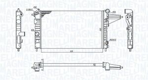 Радіатор  vectra a 1.6