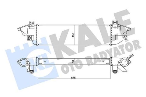 Интеркулер l200, pajero sport iii 2.2/2.4di-d 14- kale