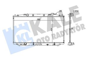 Радіатор охолодження двиг. (версія built-in oil cooler) accord ix 2.4 14-, accord viii 2.4 08- kale