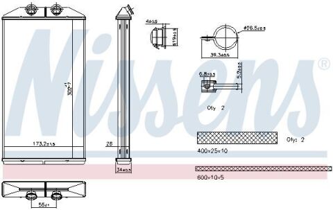 Радиатор отопления daily vi 14- iveco