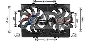 Вентилятор радіатора (дифузор в зборі) a6 12-, a7 10-, q3 11- audi