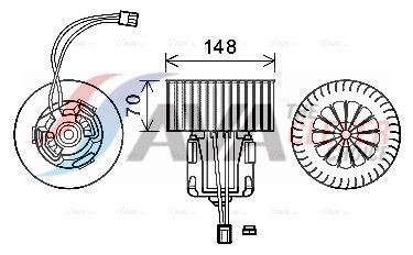 Вентилятор салона 5 f10, 5 f07 gran turismo, 6,7 f01, alpina 08-