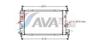 Радіатор сист. охолодження двиг. escort 1,4 cvh 90-98 ford