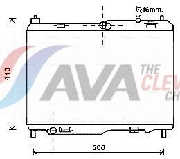 Радіатор охолодження двиг. b-max, fiesta vi, transit courier 1.4/2.0 12- ford