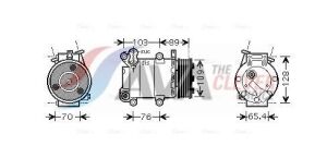 Компрессор кондиционера focus ii 2.0 05-, volvo ford