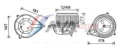 Вентилятор салона ducato 1.9/2.8jtd 98- fiat
