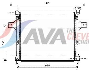 Радіатор сист. охолодження двиг. commander 3.7, 4.7 05-, grand cherokee iii 3.7, 4.7 04- jeep