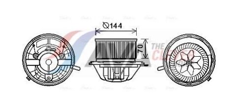 Вентилятор салону a-class (w169), b-class sports tourer (w245) db