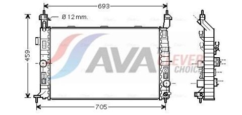 Радиатор системы охлаждения двигателя meriva a 1.7dti 03-