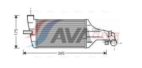 Интеркулер astra g, zafira a 2.0/2.2dti