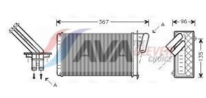 Радіатор опалення espace iv, laguna i,ii