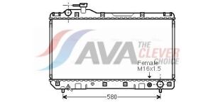 Радіатор системи охолодження двигуна rav 4 i 2.0 4wd 94- toyota