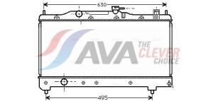 Радіатор сист. охолодження avensis 1.6/1.8 97- toyota