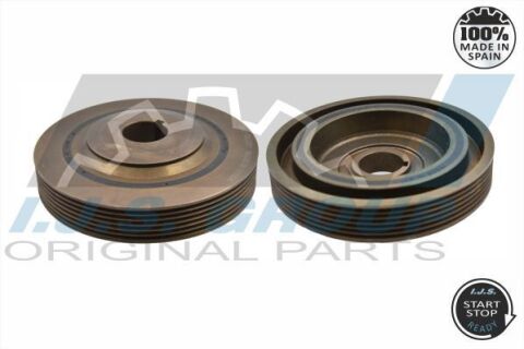 Шків, колінчатий вал