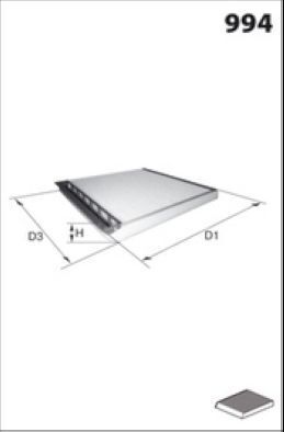 Фільтр, повітря у салоні Фільтр, повітря у салоні