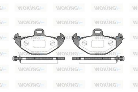 Комплект тормозных колодок, дисковый тормоз