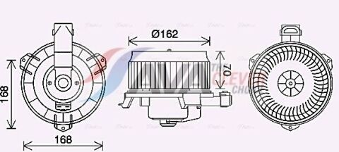 Вентилятор салона TOYOTA LAND CRUISER (2003) LAND CRUISER PRADO 3.0 D4D