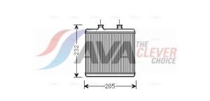 Радіатор опалення MERCEDES-BENZ C-SERIES W204 (2007) C180 1.6 KOMPRESSOR BLUEEFFICIENCY/K