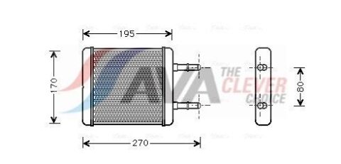 Радіатор пічки HYUNDAI ACCENT (1995) 1.3