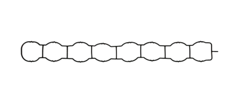 Прокладка колектора впускного CRUZE 1.7 D, OPEL ASTRA J, MERIVA B 09- CHEVROLET
