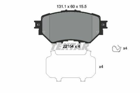 Колодки гальмівні (передні) Mazda 3 1.5-2.5 13- (Akebono)