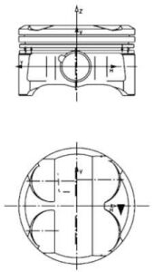 Поршень BMW 1 (E81/E87)/3 (E46/E90) 1.6-2.0 01-11 (84.50mm/+0.50) N40/N42/N45/N46