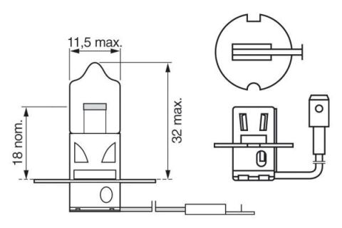 Автолампа H3 24V 70W PK22s Trucklight