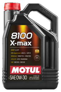 Моторна олива MOTUL 8100 X-max 0W-30, 5 літрів