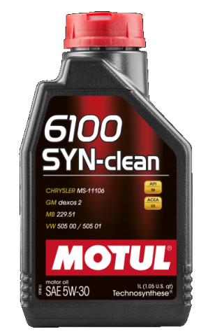 Масло 5W30 6100 SYN-clean (1л) (CHRYSLER MS-11106/GM dexos2TM/MB 229.51/VW 50500/50501)