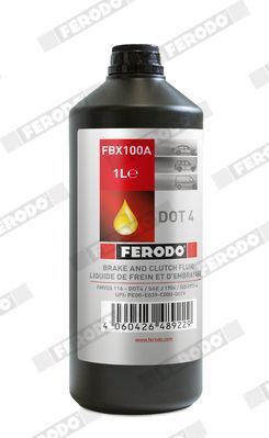 Тормозная жидкость FERODO DOT4, 1 литр